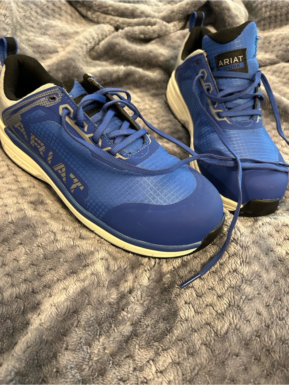 New Ariat Outpace Composite Toe Blue Sneaker sz8.5